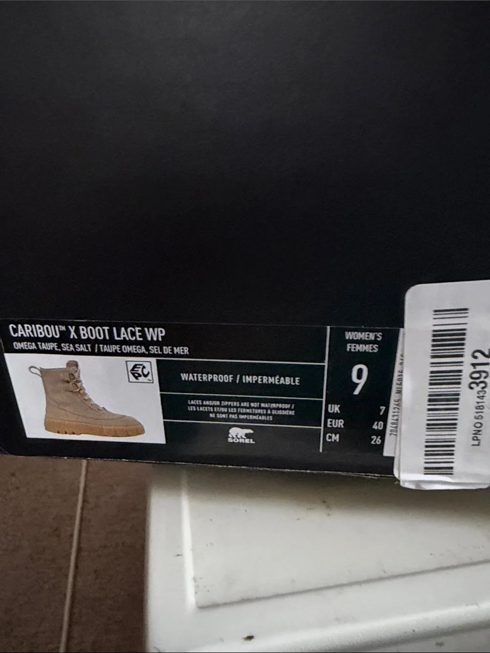 Sorel Caribou X Lace up Waterproof Boot